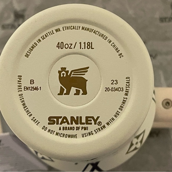 Stanley Tumbler with Cream and iridescent accents - Picture 3 of 10